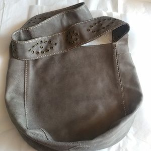 Roots leather hobo bag